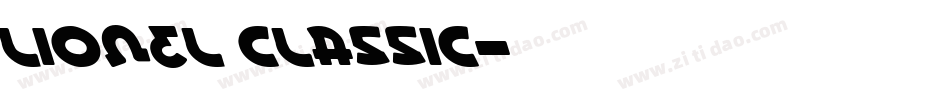 Lionel Classic字体转换